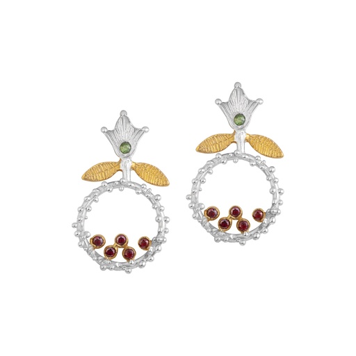 گوشواره صددانه یاقوت