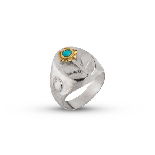 انگشتر تک شاخه گل کوچک